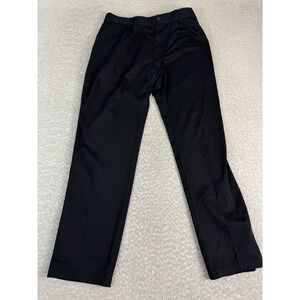 GR10K Black Twill Straight Leg Pants Made in Italy Mens 52 Techwear